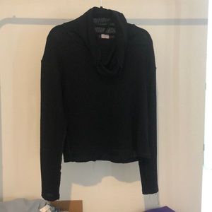 Free People Black Turtleneck